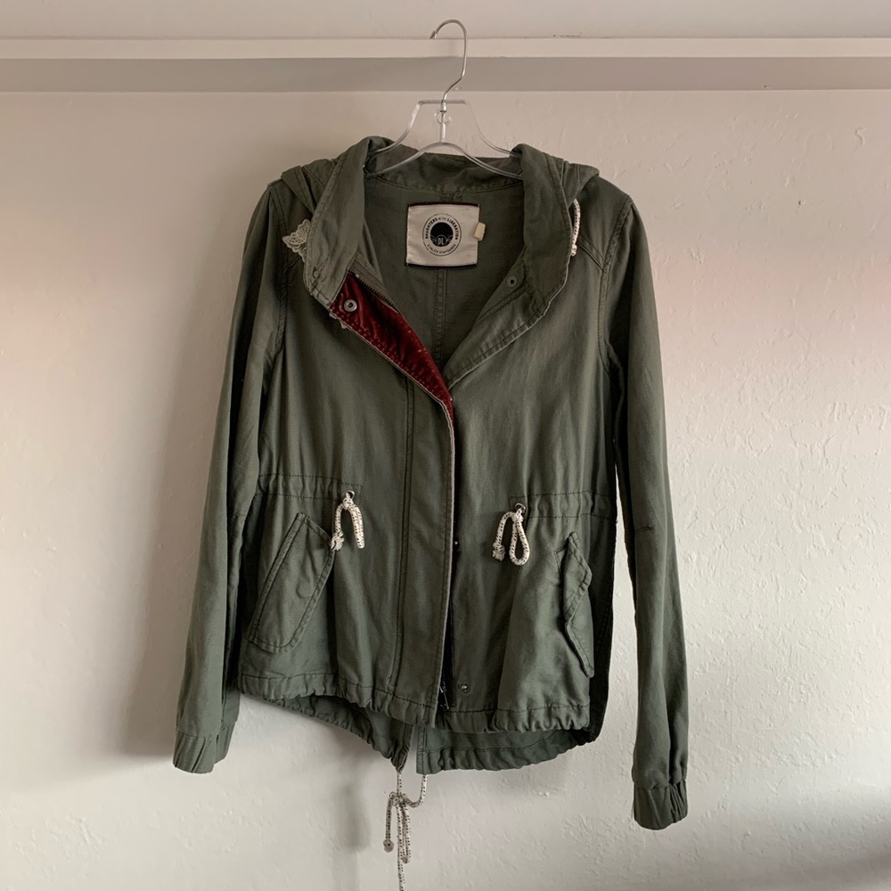 Green lightweight utility jacket